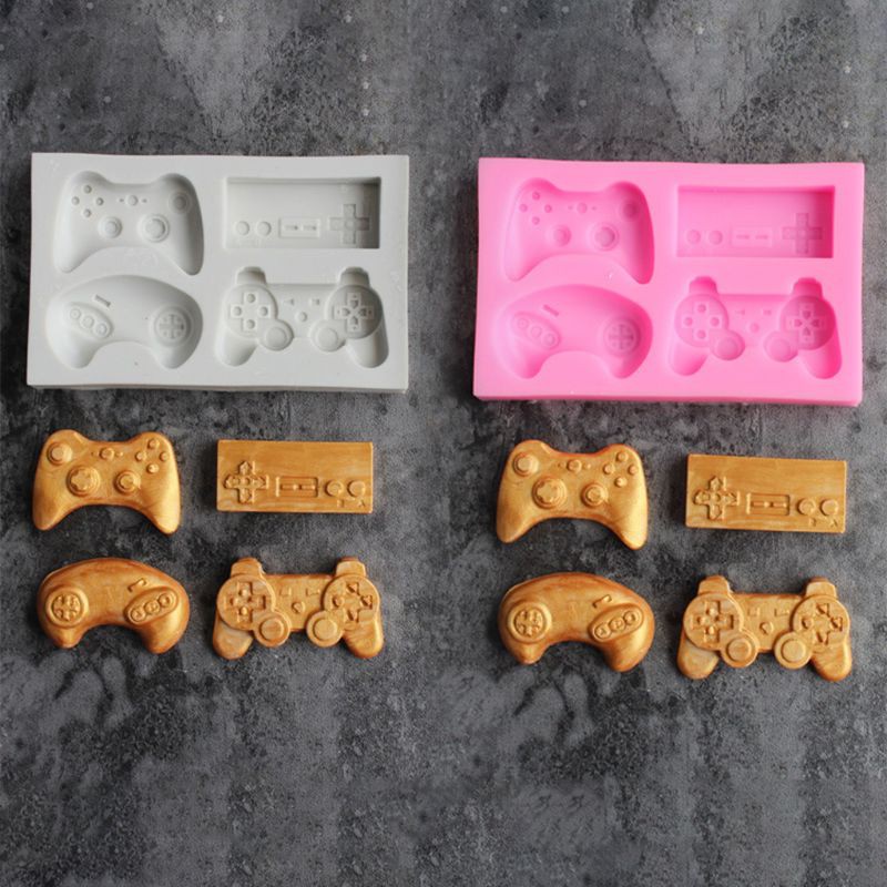 2pcs Game Controller Mold Silicone for Candy, Chocolate, Cake Decoration, Resin, Clay