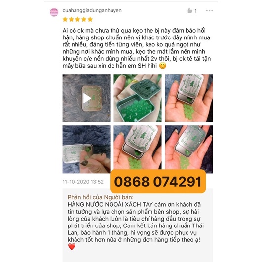 [CHỈ BÁN HÀNG THÁI] VIÊN NGẬM B.J BAC HA MÁT THÁI LAN [SẴN][FREESHIP][CHE TEN KHI GIAO][CỰC ĐA] | BigBuy360 - bigbuy360.vn