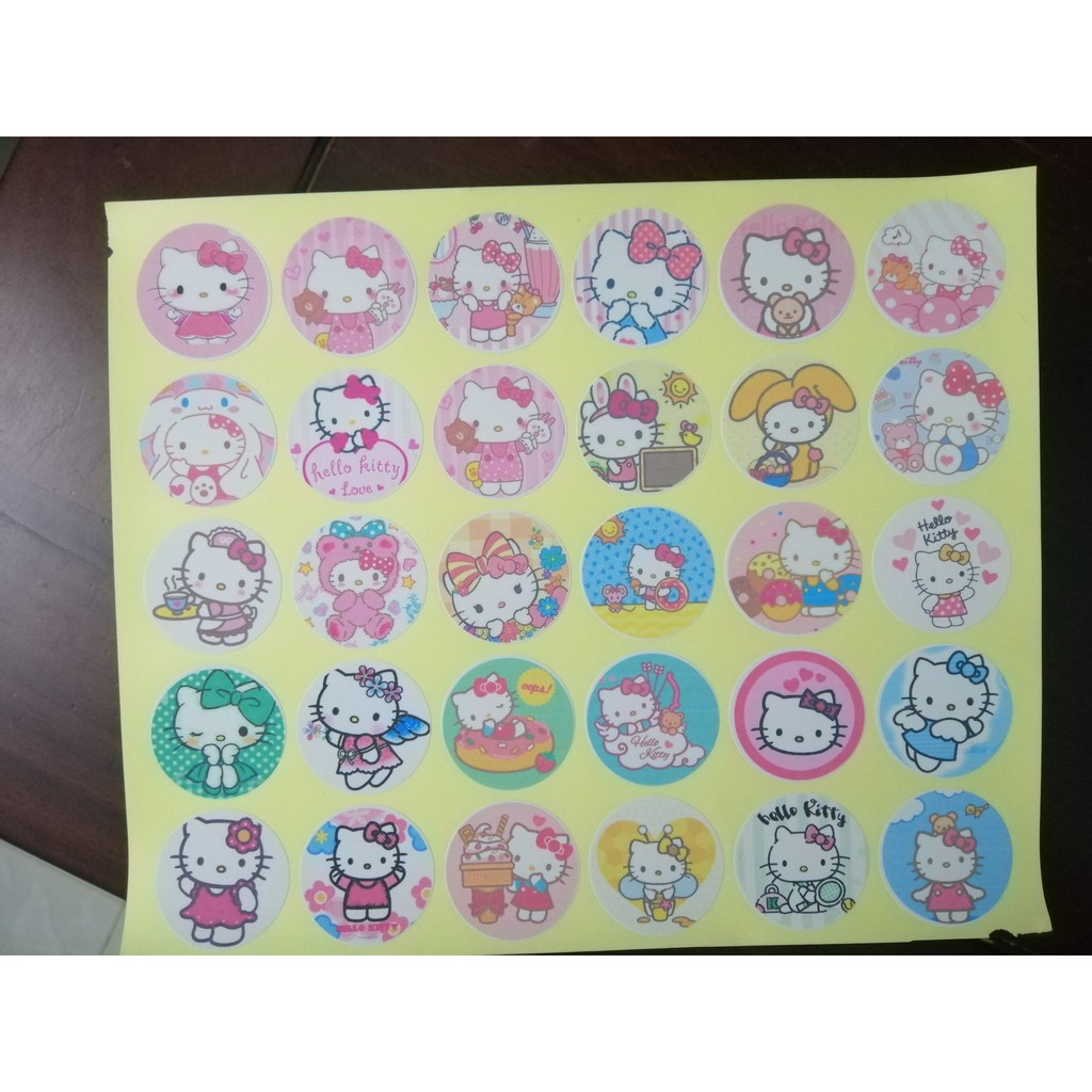 🔥30 hình dán sticker hình HELLO KITTY 🔥