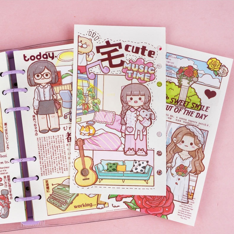 Miếng dán trang trí tủ quần áo dễ thương cho bé gá