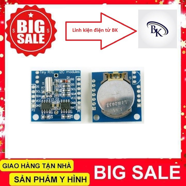 Module Thời Gian Thực DS1307 + 24C32 (RTC / I2C)