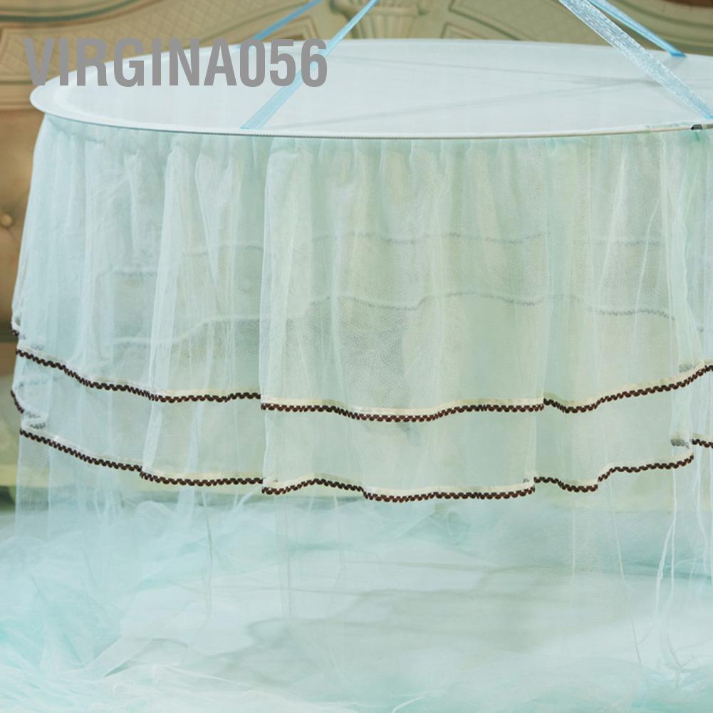 Có thể bán buôn Vòng đệm thoáng khí Tán ren Công chúa Phong cách lưới chống muỗi Màn màn Virgina056 Hàng giao ngay
