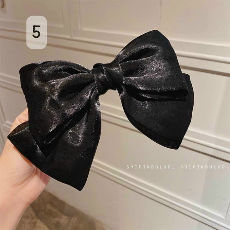 Cặp Tóc Nơ Bản To Nhiều Màu Điệu Đà Hàng Đẹp