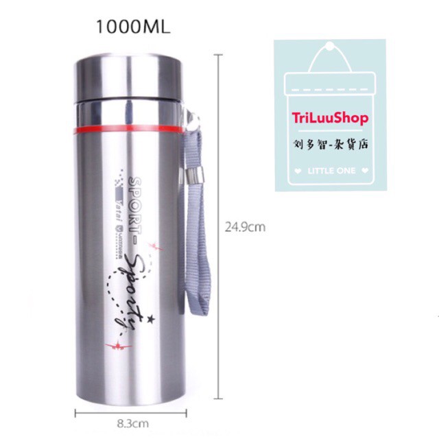 Bình Giữ Nhiệt Inox 1000ML Giữ Nhiệt Tối Ưu Hơn 8H Thương Hiệu Huxuan