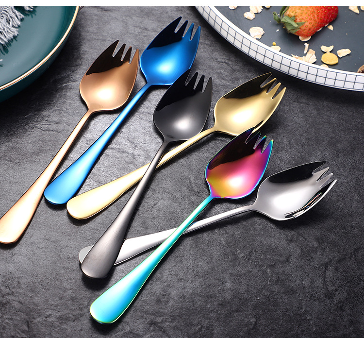 Nĩa Ăn Đa Năng Tiện Dụng Bằng Thép Không Gỉ 304