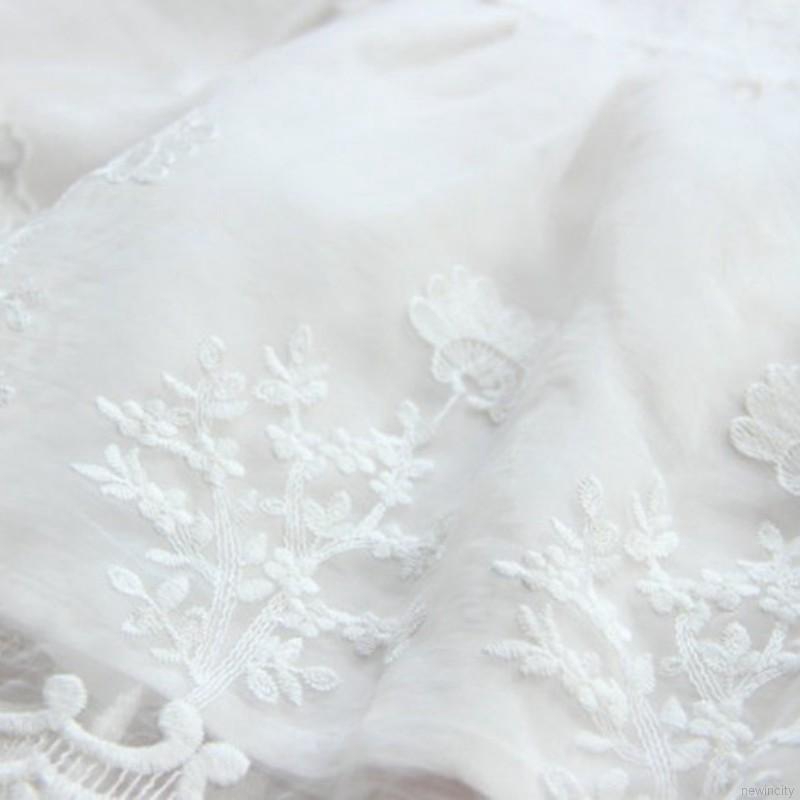 Váy dài tay viền ren cho bé gái