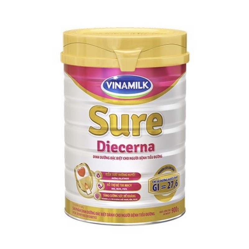 SỮA BỘT VINAMILK SURE DIECERNA - lon 900G