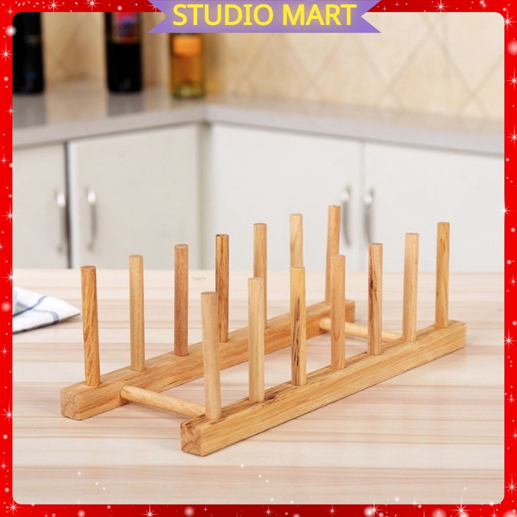 Giá Úp Cốc Chén và Để Sách Decor Bằng Gỗ Tre Tự Nhiên đơn giản Tinh Tế - Nhã Nhặn