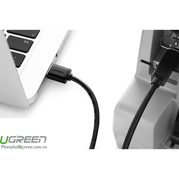 Cáp usb 2.0 RA máy in chính hãng Ugreen dài 3m 10328 hàng chính hãng