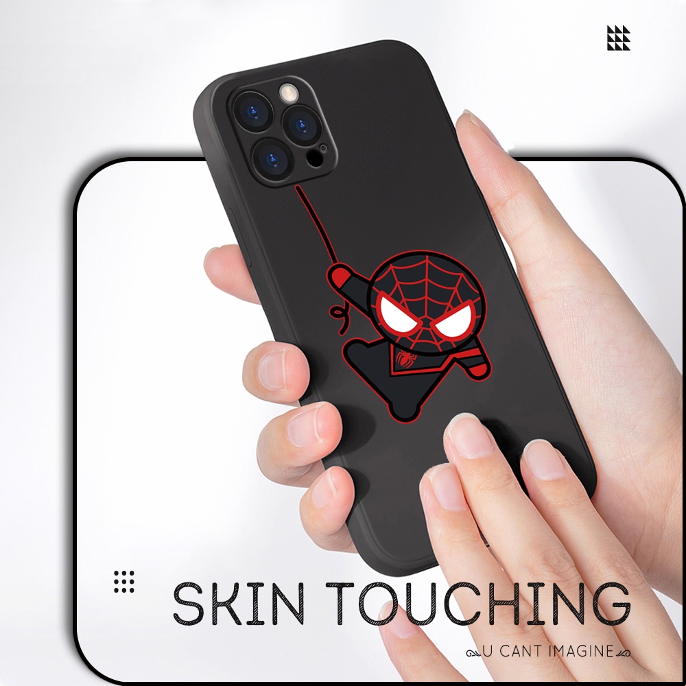 Compatible With Samsung Galaxy S10 S10E S10+ Lite Plus Liquid Silicone For Original Phone Case Soft Casing Spiderman protective Full Cover Shockproof Back Cases