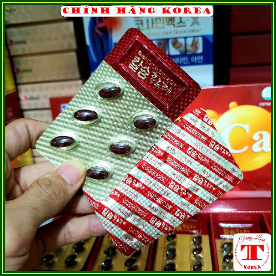 Viên uống bổ sung Canxi hàn quốc, hộp 120 viên - Viên Canxi giúp xương chắc khỏe, dẻo dai - tranglinh