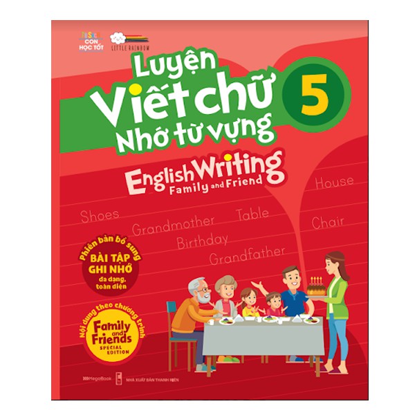 Sách Luyện viết chữ nhớ từ vựng – English Writing Family &amp; Friend 5