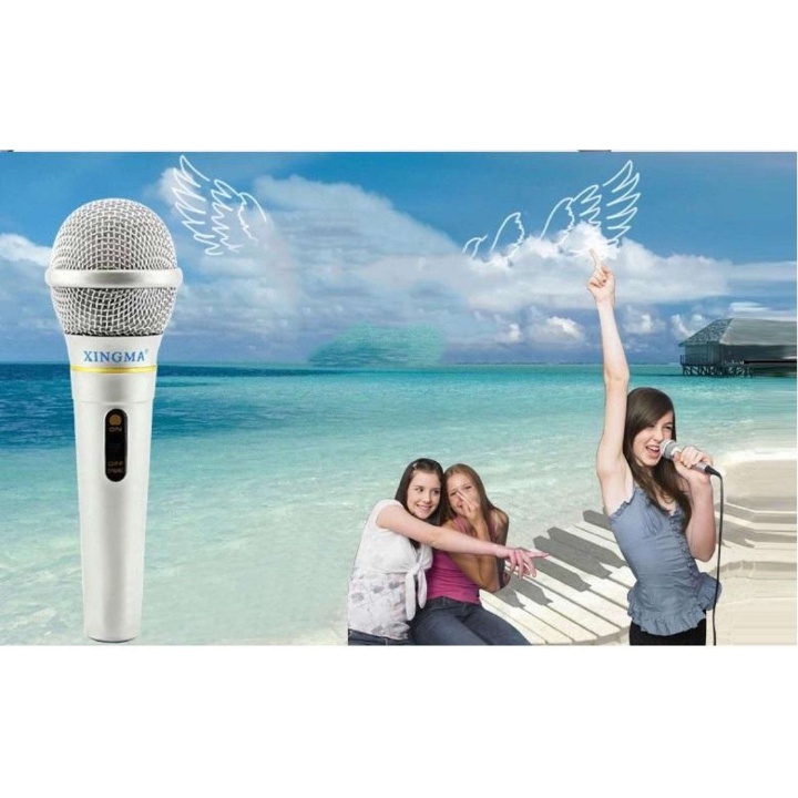 Micro Karaoke XINGMA AK-319 Chuyên Nghiệp Có Dây - Hát Karaoke Phòng Thu , Giọng Hay , Bắt Âm Tốt - Bảo hành 2 năm