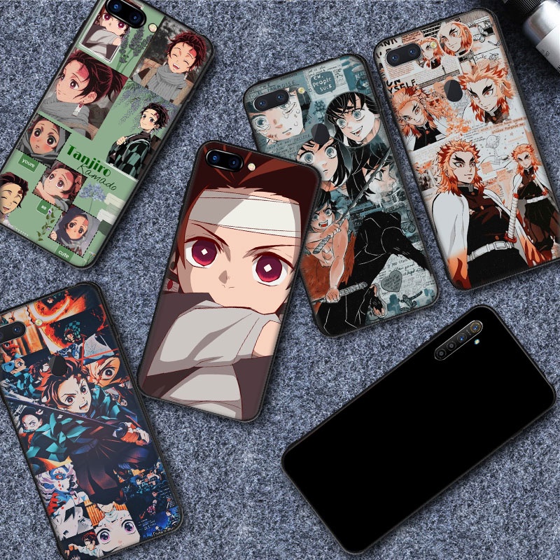 Ốp Điện Thoại Mềm Hình Anime Demon Slayer Cho Realme 5 C2 C11 C3 C12 C15 C20 C21 C25