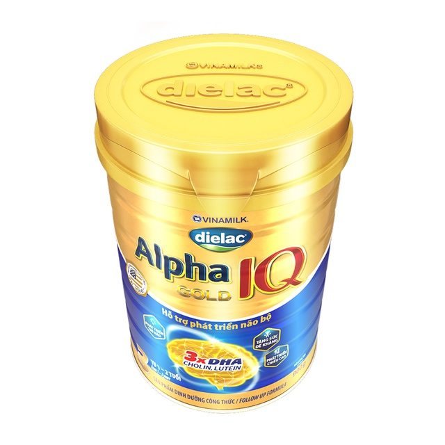 [Mã FMCGMALL -8% đơn 250K] Sữa bột Dielac Alpha Gold IQ 3 hộp thiếc 900g