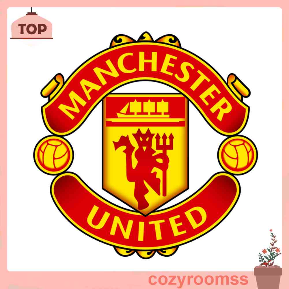 Tranh Đính Đá Kim Cương Toàn Bộ 5D DIY Hình Vẽ Huy Hiệu Manchester United