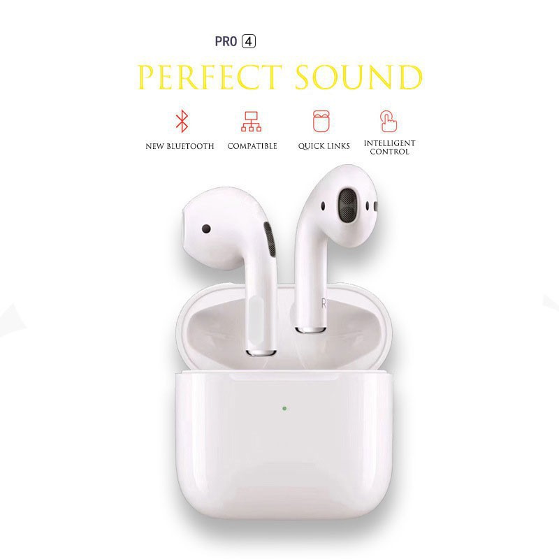 Tai Nghe Airpods Pro4 Bluetooth5.0 Âm Thanh HiFi Stereo Với Micrô Tích Hợp