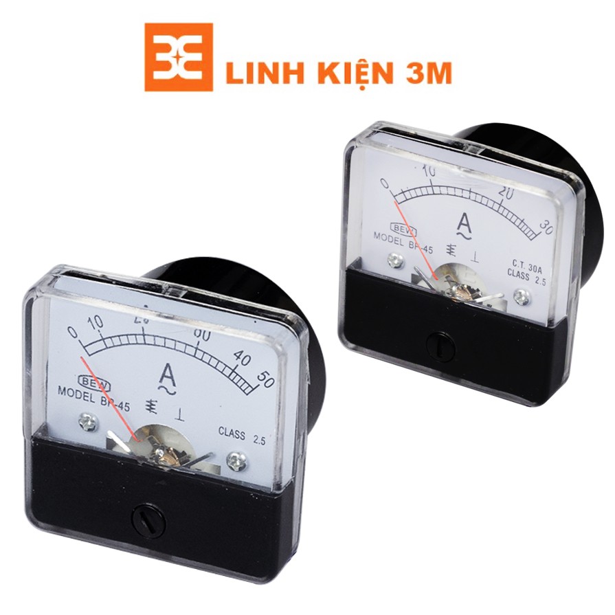 Đồng hồ Ampe kế xoay chiều BEW 5x5x3.5Cm