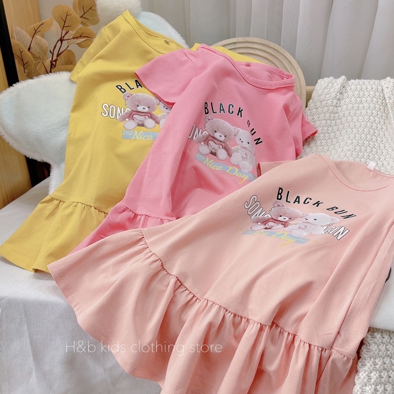 VÁY COTTON ĐUÔI CÁ SIÊU XINH CHO BÉ