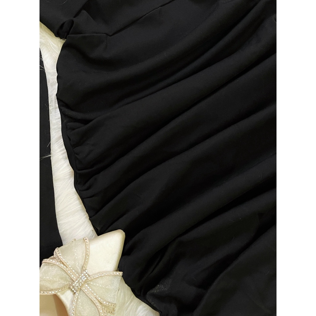 V107 Váy body đen tay dài sang chảnh  - MC phân phối chính thức