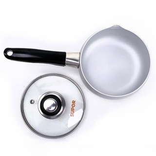 Nồi sữa Supor 14cm, quánh quấy bột, quánh, nồi quấy bột, nồi nhôm trắng
