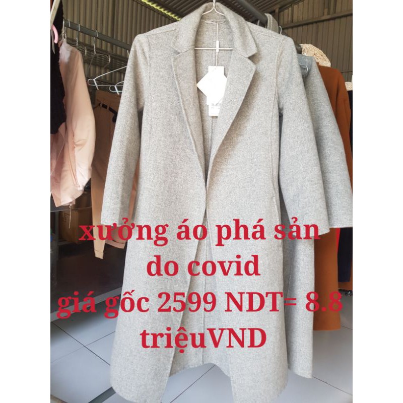 Xả áo dạ100%lông cừu dáng dài link này chỉ chốt livestream