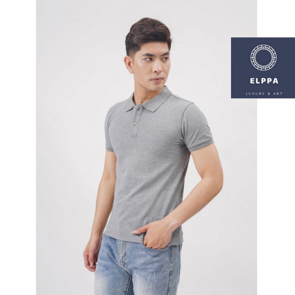 Áo thun nam polo trơn vải cá sấu cotton cao cấp ngắn tay sang trọng lịch lãm AT01- ELPPA