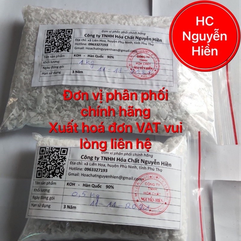 túi 1kg KOH-koh,kali hydroxit,hàng hàn quốc (phân phối chính hãng)