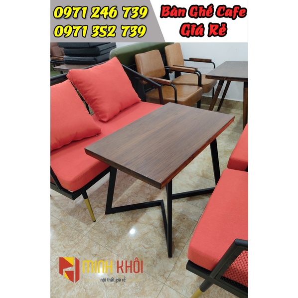 Bàn ghế sofa cafe khung sắt sơn tĩnh điện