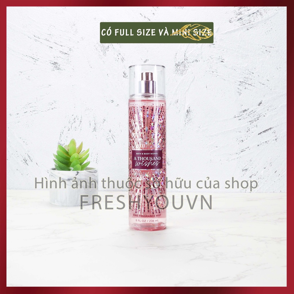 A Thousand Wishes - Xịt thơm toàn thân body mist Bath & Body Works khác - Gỗ