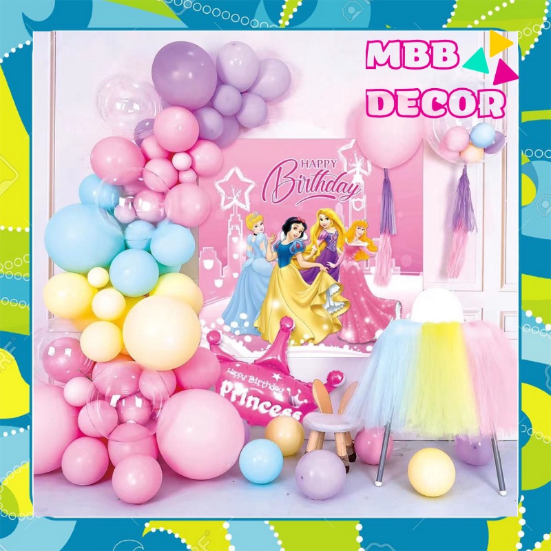 [TPHCM] Set trang trí Sinh Nhật Chủ Đề Hoạt Hình Vui Nhộn Cho Các Bé - MBBDecor
