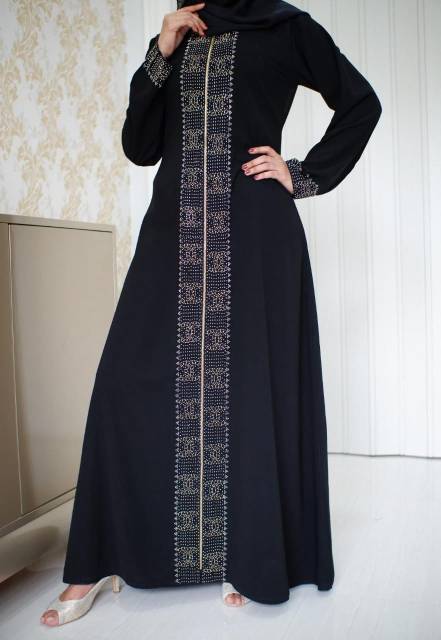 Mới Bàn Tính Abaya Gamis Arabia Saudi 461