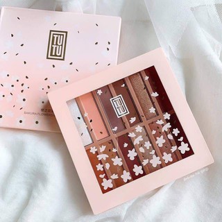 Bảng phấn mắt TUTU Anh Đào 12 Màu Sakura Flowers Eyeshadow