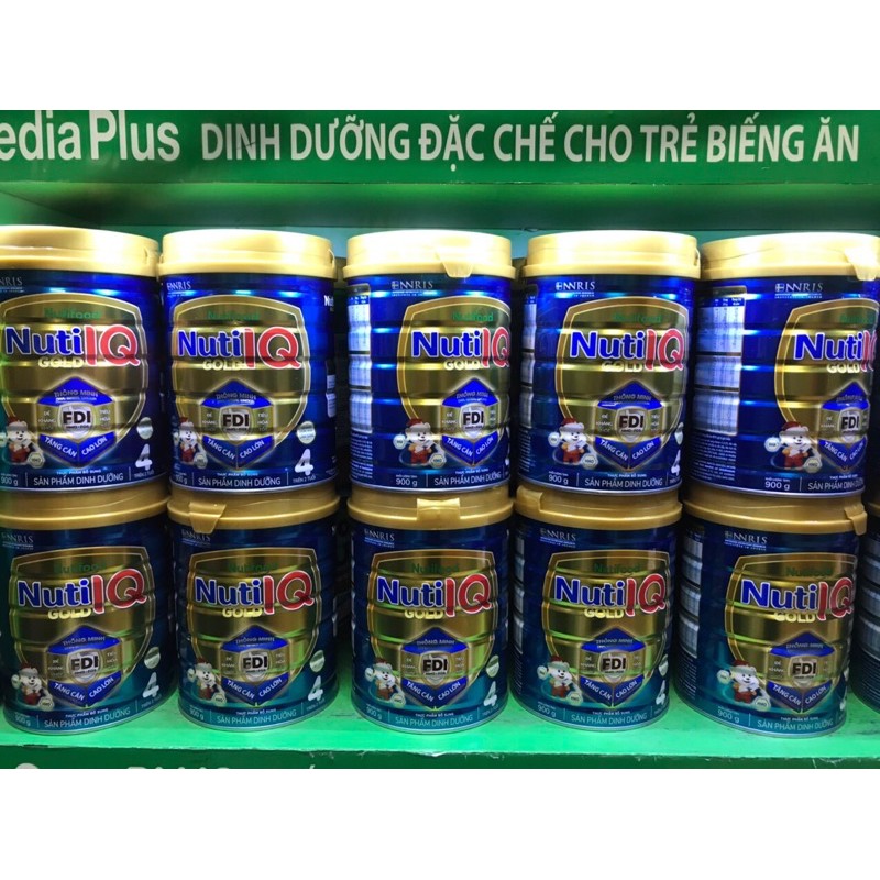 Sữa Nuti IQ Gold 4 hộp 900g Dành cho trẻ trên 2 tuổi