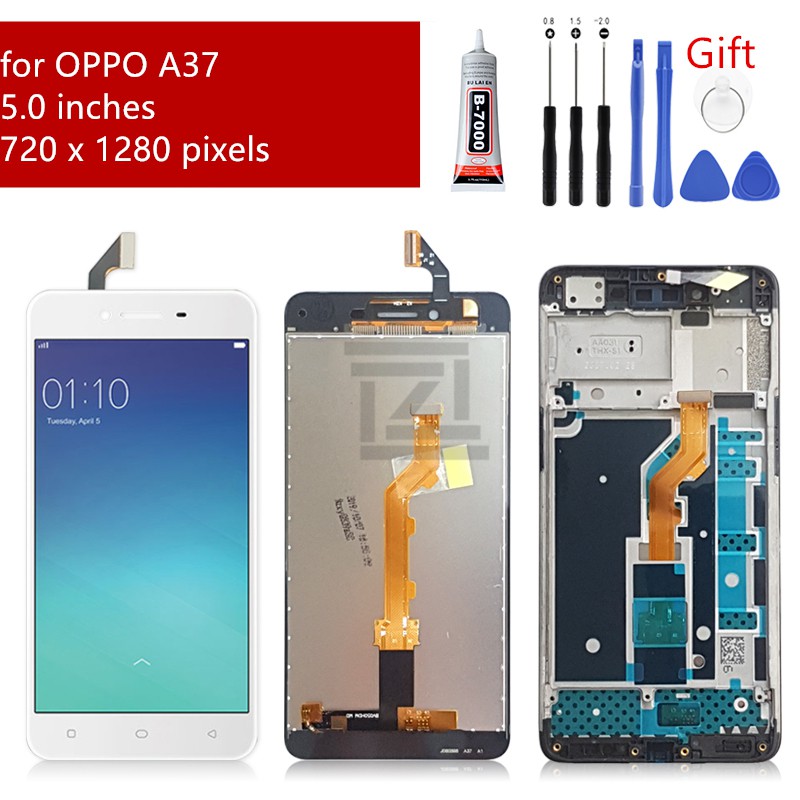 Dành Cho OPPO A37 A37F Neo 9 Màn Hình LCD Màn Hình Cảm Ứng Bộ Số Hóa Với Khung Màn Hình LCD Cho OPPO