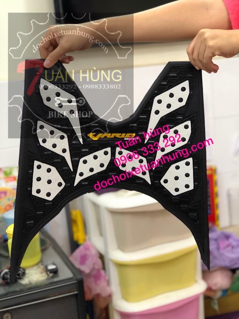 Thảm lót chân  Vario 150/125 kiểu Thái - lót sàn xe vario - thảm lót sàn xe vario150 - đồ chơi xe vario 150