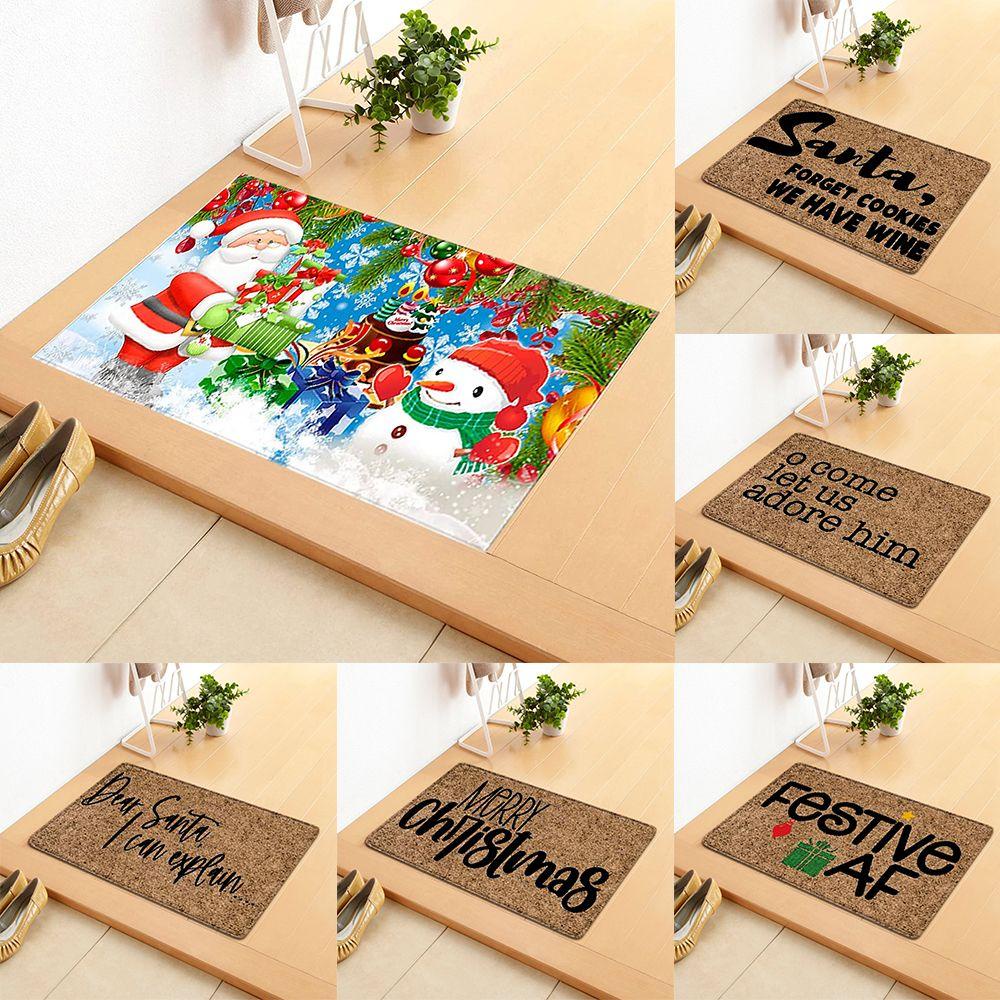 Thảm Lót Sàn Nhà Bếp Chống Trượt Siêu Bền Phong Cách Giáng Sinh