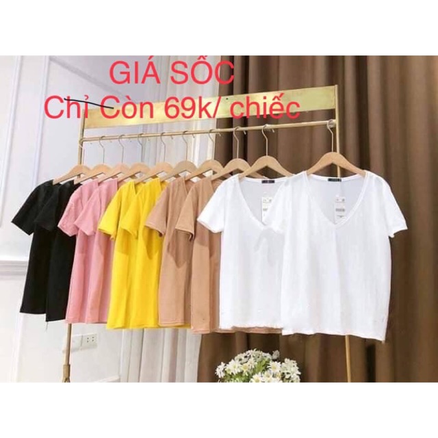 Áo thun nữ cộc tay áo phông nhiều màu chất vải cotton thoáng mát thấm hút mồ hôi thời trang Banamo Fashion 312