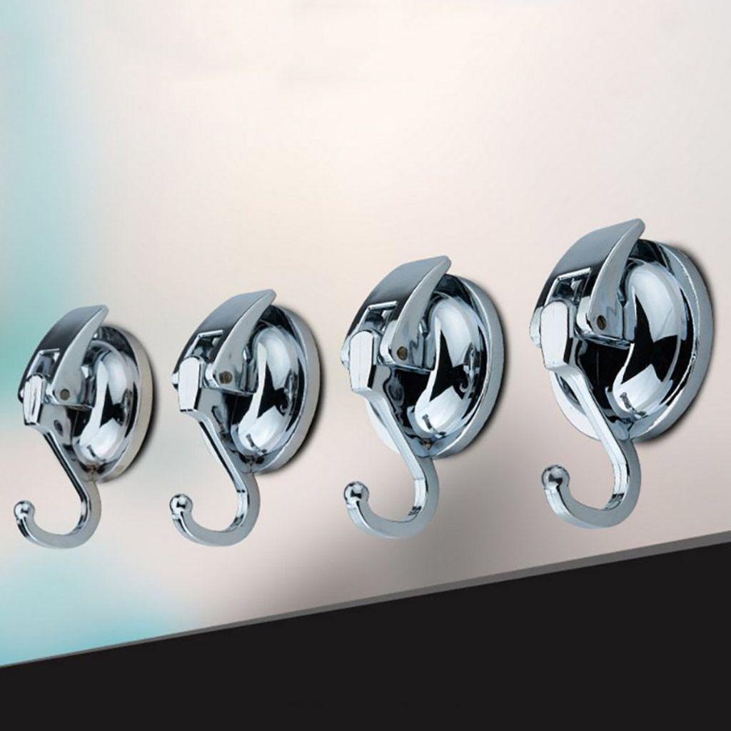 Móc Treo Đồ Gắn Tường Bằng ABS Có Cốc Hút Chịu Được Sức Nặng Dễ Lắp Đặt