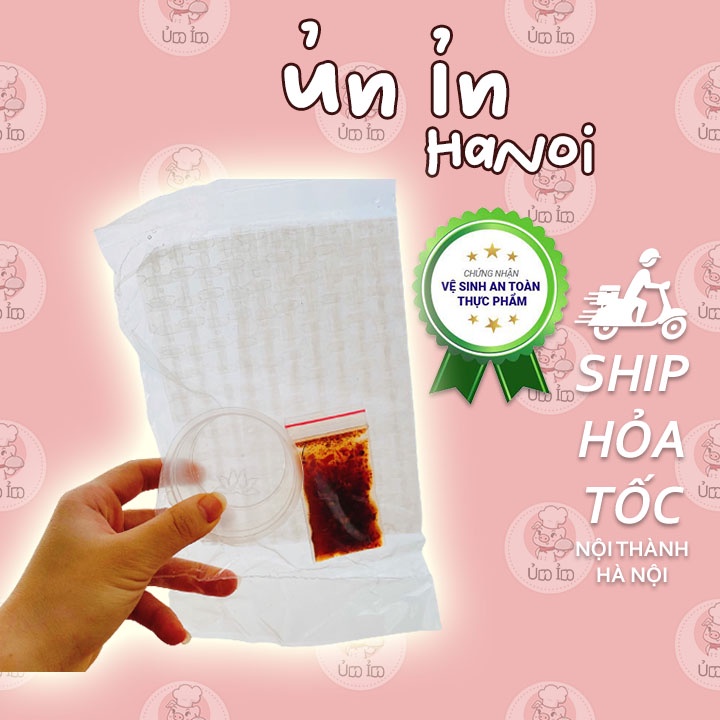 Bánh Tráng Chấm Sốt Muối Ớt UNIN Set Nước Chấm Thần Thánh Kèm Bánh Kèm Hũ Sốt Siêu Ngon - Ăn Vặt Ngon BT02