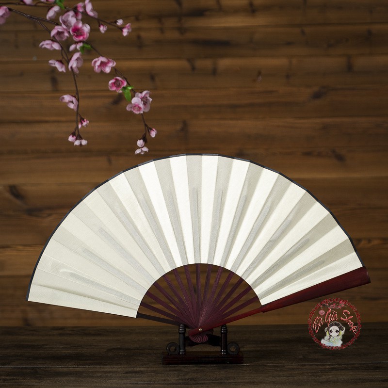 Quạt vải lụa quạt trơn đường kính 60cm kê quạt