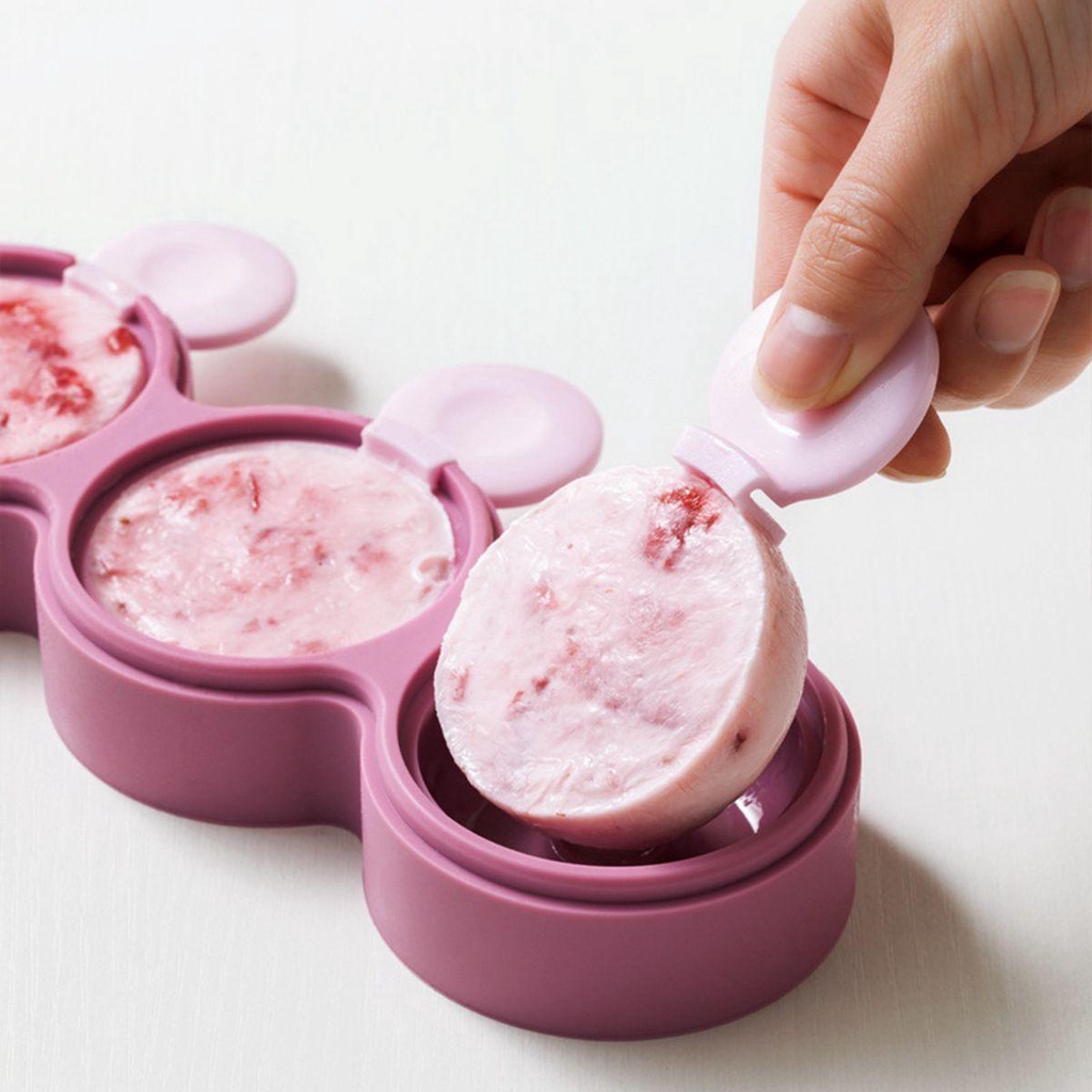 Khuôn Làm Kem Que Bằng Silicone Dễ Tháo Rời Tiện Dụng