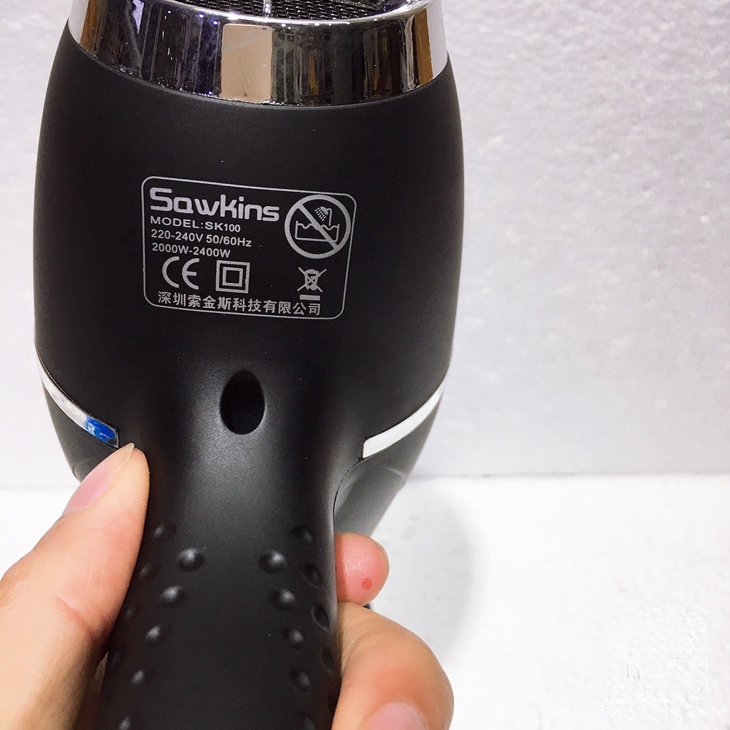 Máy Sấy Tóc Cao Cấp Màu Hồng Sawkins SK600 Saqwkins Sk-600 Pink