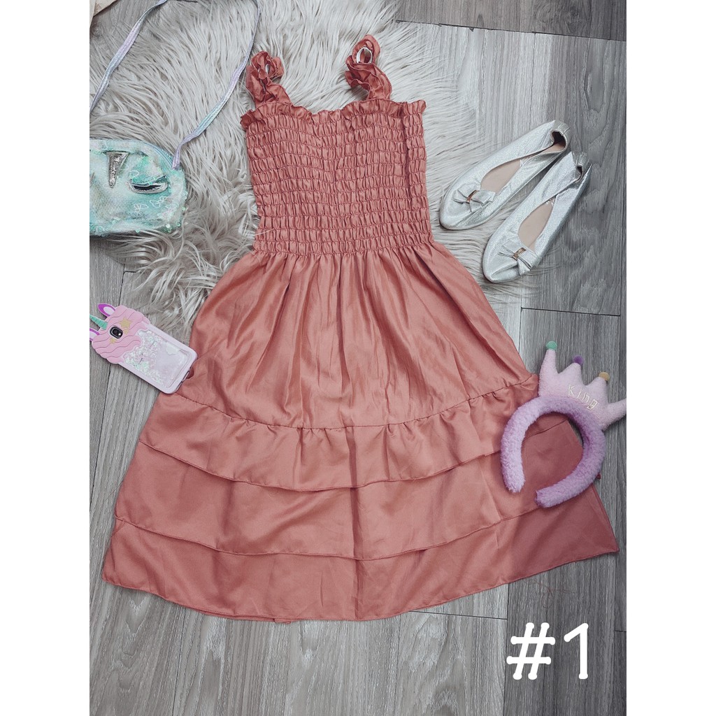 đầm 2 dây ulzzang nhiều màu 40-100kg(ms: DRN1) | BigBuy360 - bigbuy360.vn