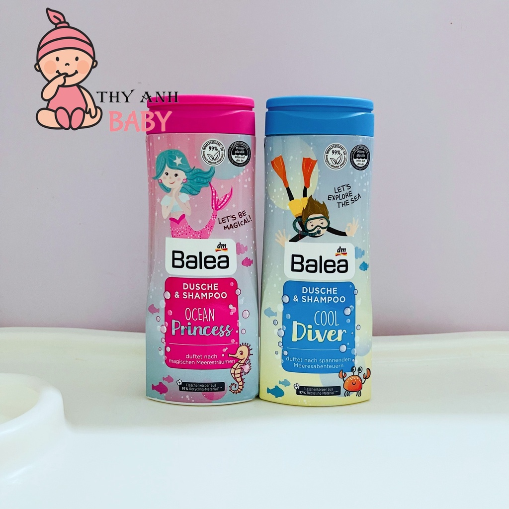 Sữa Tắm Gội Balea Dusche & Shampoo Của Đức Cho Bé 300ml