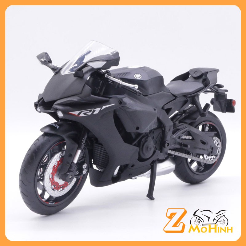 XE MÔ HÌNH MOTO Siêu xe YAMAHA YZF-R1 | MSZ tỷ lệ 1:12 màu Đen