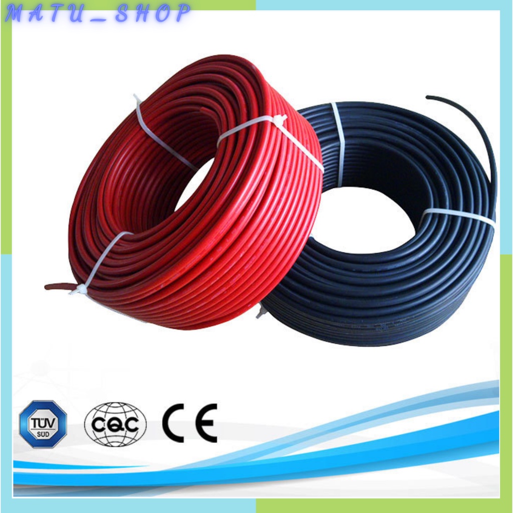 Dây DC chuyên dụng điện năng lượng mặt trời 6.0/4.0 mm2 PNTech/Leader (giá cho 1 mét dài)