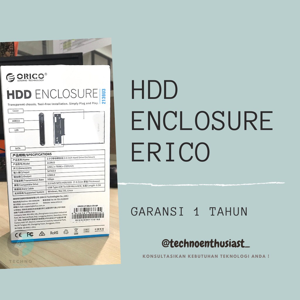 Vỏ Ổ Cứng Ngoài Orico 2139u3 Usb 3.0 Hdd Ssd 2.5 "Ốp | BigBuy360 - bigbuy360.vn