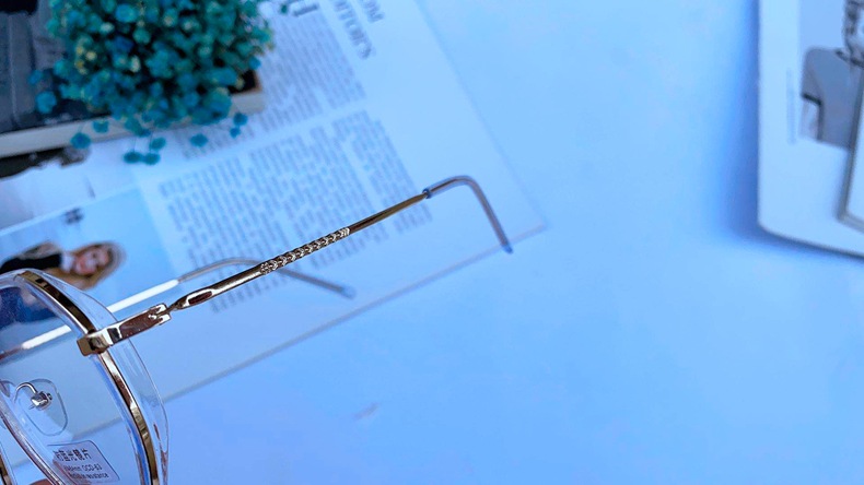 【YUZHU】New Fashion Anti-blue Light Literary Retro Big Frame Flat Mirror