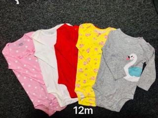 Set 5 body dài tay, body cho bé